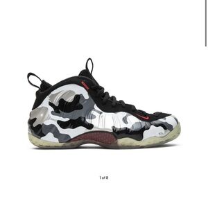 Nike Foamposite One Black and White Sneakers